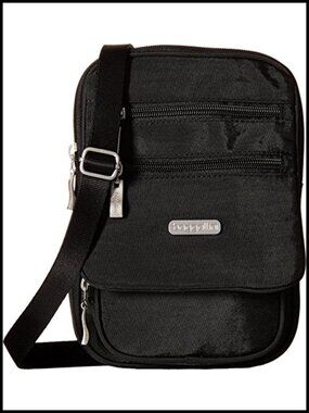 Baggallini Journey Crossbody Bag Small Lightweight Travel RFID Nylon Handbag